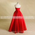 Rotes Hochzeitskleid sleeveles Soem-Fleck-Brautkleid